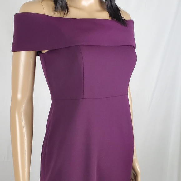 Calvin Klein Off-the-Shoulder Sheath dress size 2p - Picture 4 of 8